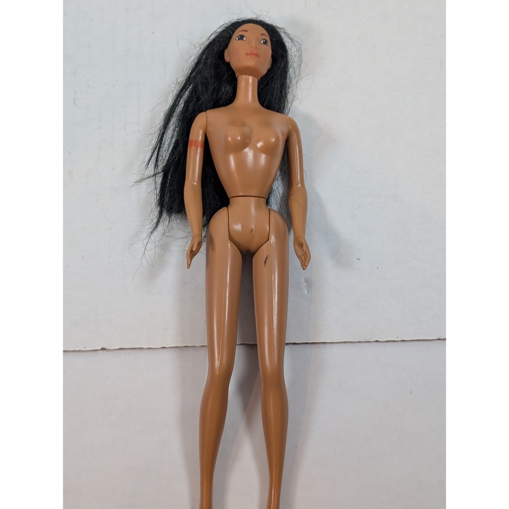 1995 Mattel Disney Pocahontas Doll 12" Vintage Black Hair Tattoo Loose